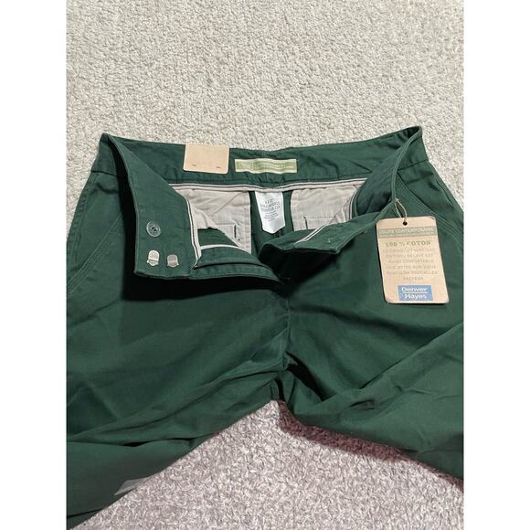NWT Denver Hayes (31x31 actual) 4x32 Chino Khaki Pants Green Contemporary Fit - Picture 2 of 11